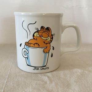 Garfield coffee mug | Etsy