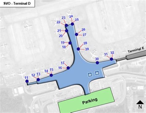 Moscow Sheremetyevo Airport SVO Terminal D Map