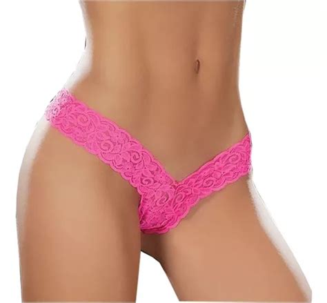 Tanga Encaje Lencería Dama Calzón Bikini Cachetero Panti 3pz Meses