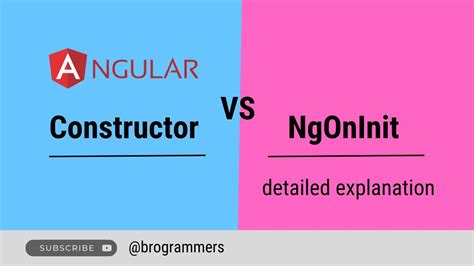 Angular Constructor Vs Oninit Angular Life Cycle Hooks Youtube