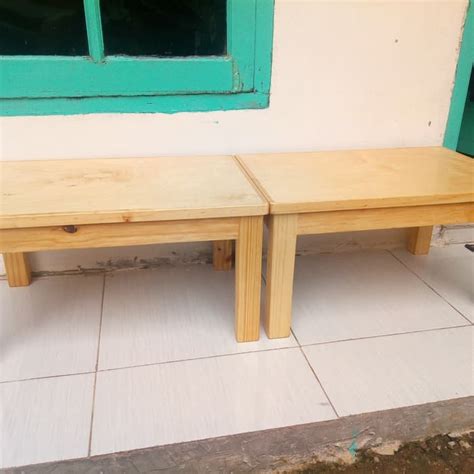 Jual Terbaru Meja Belajar Lesehan Kayu Jati Belanda Ukuran P X L