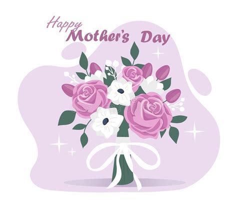 Happy Mothers Day Stock Vector Illustration Of Template 253997636