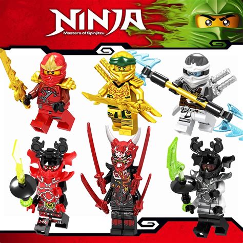 Phantom Ninjago Building Blocks Jay Zane Kai Lloyd Cole Nya Harumi