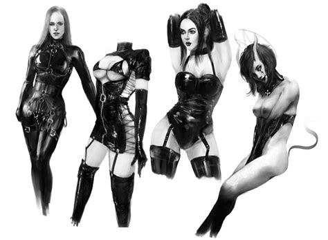 Black And White Sketches By XMLx Hentai Foundry