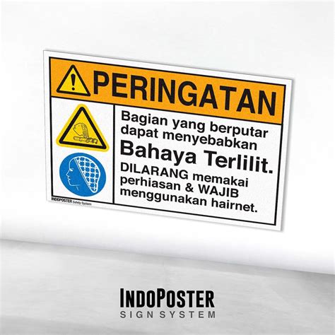 Jual Stiker Safety Sign K3 Ansi Bahaya Terlilit Oleh Bagian Yang Berputar Shopee Indonesia