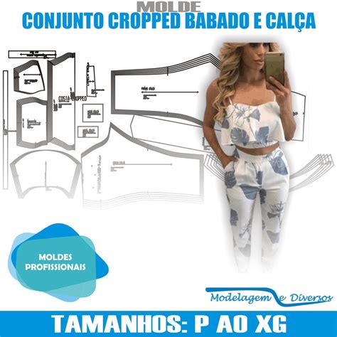 Molde Conjunto Feminino Modelagem Diversos Correios Shopee Brasil