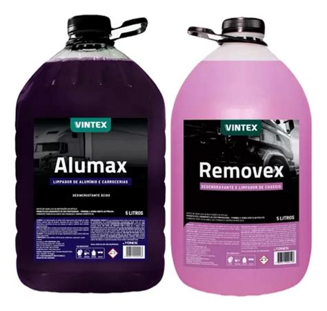 Alumax Limpa Aluminio Baú Removex Desengraxante Vintex 5l Frete grátis