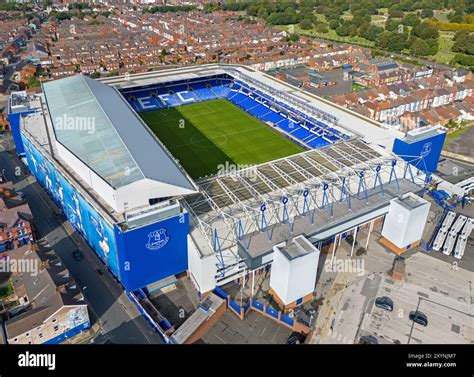 Everton Football Club Goodison Park Stadium Aerial Image 28th August