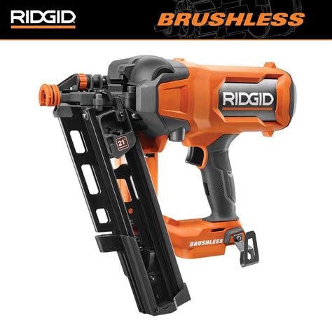 RIDGID 18V Brushless Cordless 21 3 1 2 In Framing Nailer Tool Only