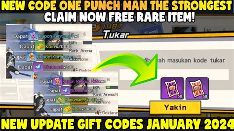 NEW GIFT CODE ONE PUNCH MAN THE STRONGEST REDEEM GIFT CODE OPM THE