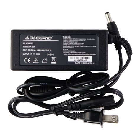 Ablegrid PA 65W AC Adapter 19V Black Refurbished Walmart