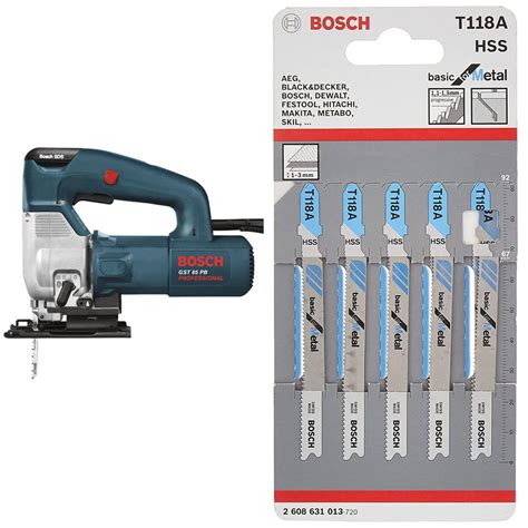 Bosch GST 85 PBE 580 Watt Jigsaw With Kit Box With Bosch 2608631964