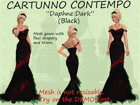 Second Life Marketplace Daphne Dark Black