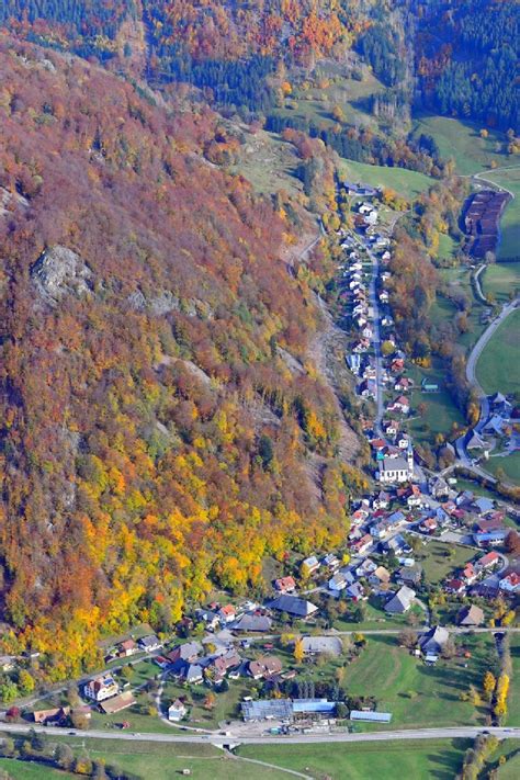 Todtnau Aus Der Vogelperspektive Herbstluftbild Ortsansicht Im