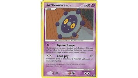 Carte Pokemon Archeomire Niv Temp Te Pv Vf Games And Toys