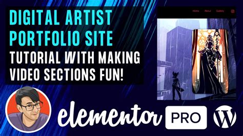 Tutorial on Creating a Digital Artist Portfolio Website with Fun ...