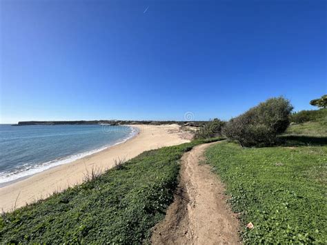 Beach around Sagres stock image. Image of hike, path - 262444121