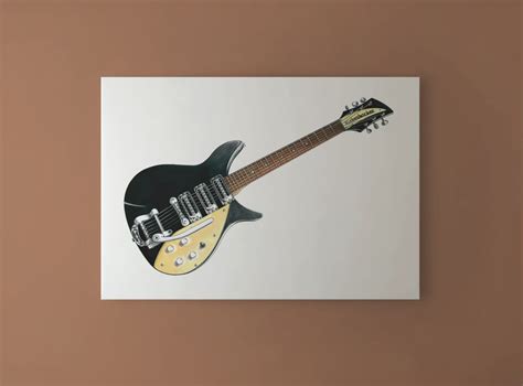 John Lennons 1958 Rickenbacker 325 Capri Canvas Print Etsy