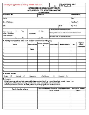 Free Printable Section 8 Application Form Printable Form Templates