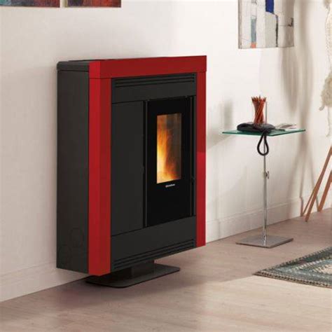 La Nordica Extraflame Stufa A Pellet Canalizzata Slim SOUVENIR STEEL