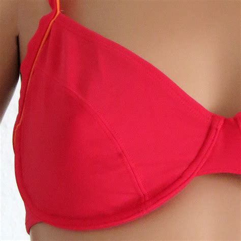 Bademode Skiny New Contrast Basic Bikini B Gel Bh Gr D Rot Dessous