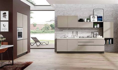 Cucina Tortora Moderna Lineare Emily Evo Cucine In Offerta Outlet