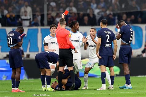 Ligue Om Psg De Nouvelles R V Lations Sur Le Carton Rouge D