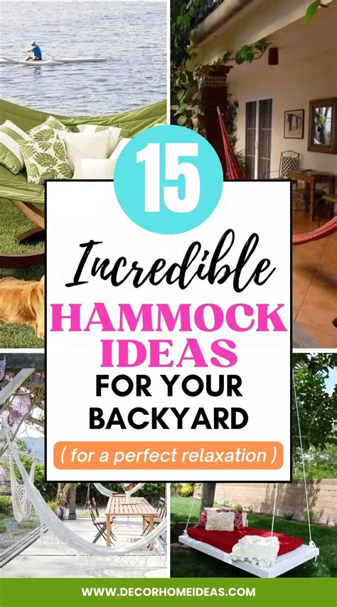 15 Incredible Hammock Ideas for Your Backyard