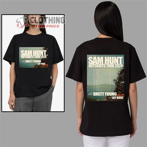 Sam Hunt Outskirts Tour 2024 Tickets Shirt, Sam Hunt Merch, Outskirts ...