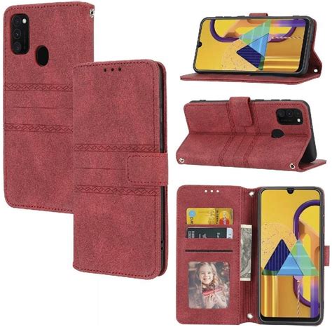 Flip Etui Dla Samsung Galaxy M21 M30S Kickstand Odporna Na Wstrząsy