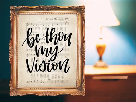 Be Thou My Vision // Hymn Wall Art // Hymn Print // Christian - Etsy