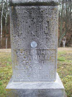 Joseph Daniels Memorial Find A Grave