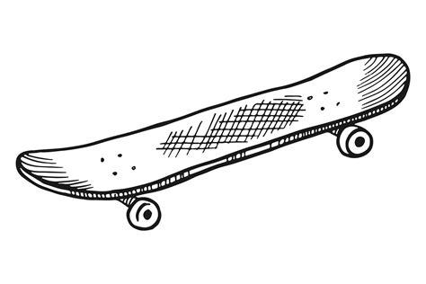 Skateboard Icon Urban Street Sport Draw Graphic By Onyxproj Creative