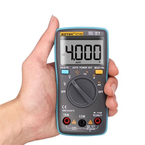 Zotek Zt Handheld Digital Multimeter Trms Autoranging Multimeter