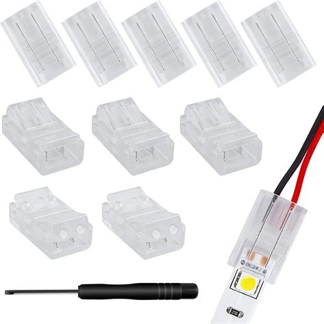 Aroidful Lot De Connecteurs Rapides Led Broches Mm Adapt S