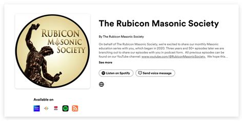 Podcast – The Rubicon Masonic Society, Inc. | Masonic Education | Non