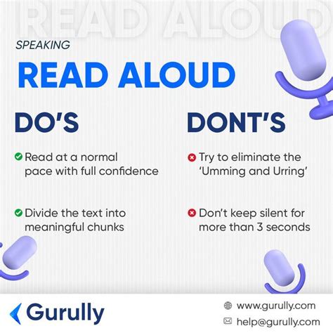 A Poster With The Words Read Aloud Dos And Donts