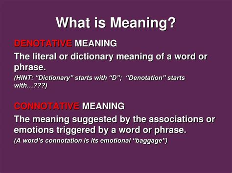 PPT - What is Meaning? PowerPoint Presentation, free download - ID:2280194 