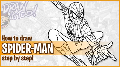 How To Draw SPIDER MAN Tobey Maguire Narrated Step By Step Tutorial