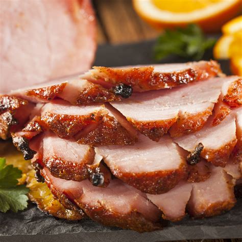 Sweet Orange Glazed Baked Ham