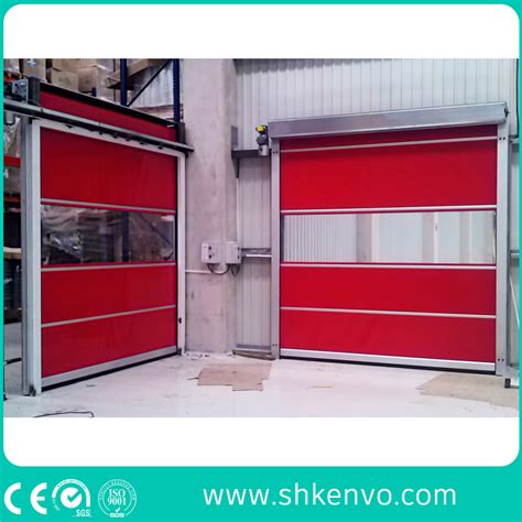 Industrial Overhead PVC Fabric Soft Rapid Rolling Factory Doors For