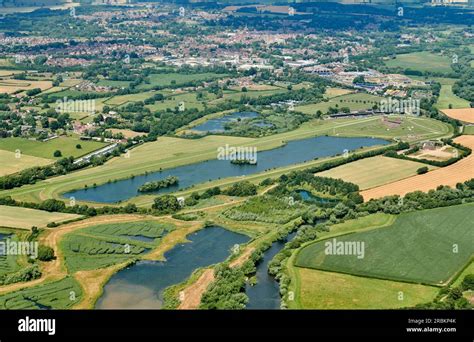 An Aerial Image Of Ripon Racecourse North Yorkshire Northern England