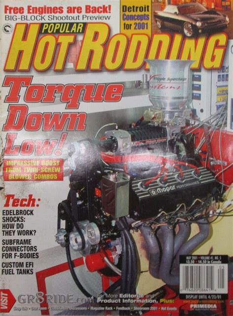 Popular Hot Rodding May 2001 Free Engines Are Back Big Block