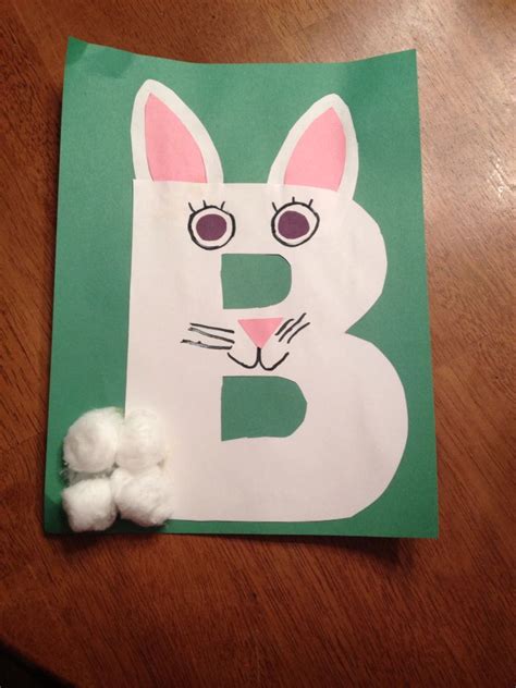 B Is For Bunny Letter A Crafts Preschool Letter Crafts Preschool