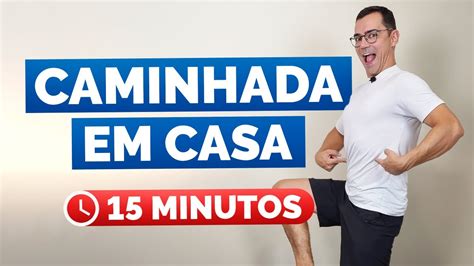 CAMINHADA EM CASA para EMAGRECER 15 minutos AO VIVO Ginástica