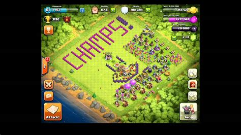 Clash Of Clans Collecting Gem Reward Collecting The 2000 Gems For Reaching Champion League