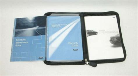 Ford Five Hundred Factory Original Glovebox Owners Manual Book