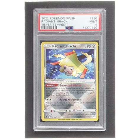 Radiant Jirachi Pokemon Sword And Shield Silver Tempest Psa