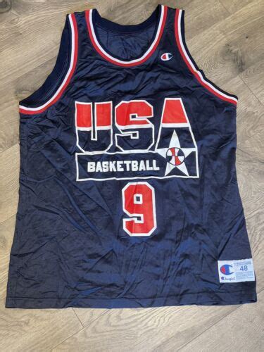 Authentic Michael Jordan 1992 Dream Team Usa Jersey 46 Xl Champion Rare