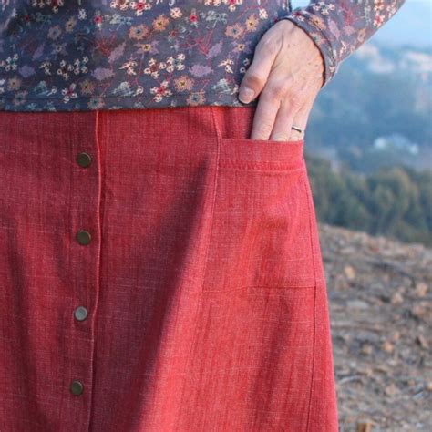 Ally Skirt Pdf Pattern Blue Dot Patterns